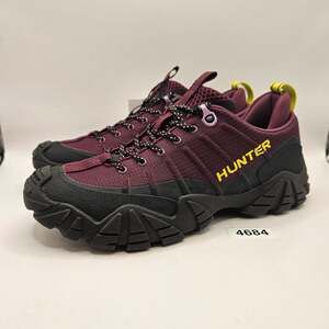 HUNTER WOMEN'S 8 SARA DARK PURPLE 500 HIKING SNEAKER WATERPROOF